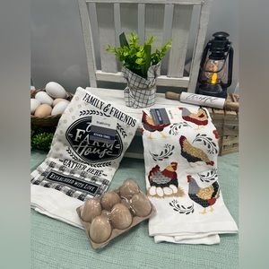 Farmhouse kitchen towel set & Decor set 8PCs
